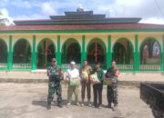 Marbod Masjid dan Guru Mengaji di wilayah Binaan Koramil 401-02/Babat Toman di sambangi Babinsa