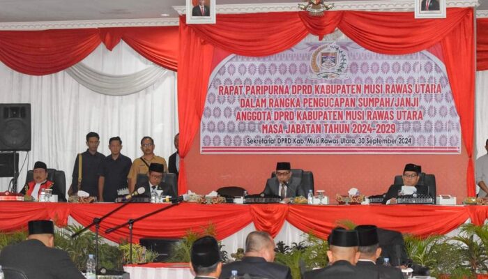 Pelantikan 25 Anggota DPRD Muratara Periode 2024-2029