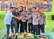 Polsek Keluang dan Polsek Sungai Lilin Sambangi Posko Koramil Sungai Lilin