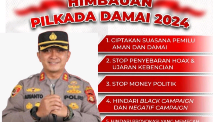 Kapolres Muratara Himbau Pilkada  Damai 2024