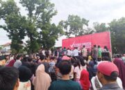 Toha-Rohman Disambut Antusias Masyarakat Muba Dalam Acara Victory Speech