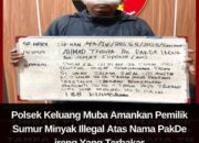 Polsek Keluang Lakukan Tukar Kepala Tersangka Kebakaran Sumur Minyak Ilegal