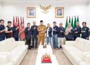 Sowan ke Bupati H M Toha, Pengurus PWI Muba Sampaikan Rencana Pelantikan