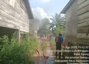 Respons Cepat Damkar Muba Berhasil Jinakkan Api di Sekayu, 40 Tabung Gas Selamat dari Ledakan