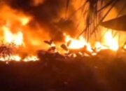 Kebakaran Tempat Penyulingan Ilegal Terjadi di Kecamatan Bayung Lencir, Polsek Bayung Lencir Tutup Mata