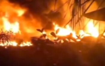 Kebakaran Tempat Penyulingan Ilegal Terjadi di Kecamatan Bayung Lencir, Polsek Bayung Lencir Tutup Mata