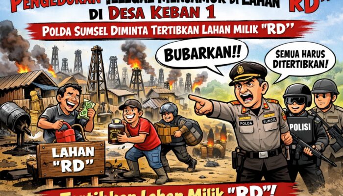 Polda Sumsel Diminta Tertibkan Aktivitas Minyak Ilegal di Lahan “RD” Desa Keban 1