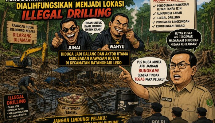 Ada Apa APH Belum Menindak Kegiatan Pengeboran Minyak Kawasan Hutan Milik “Junai dan Wahyu”