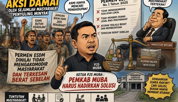 Ketua PJS Muba : Muncul Isu Aksi Para Masyarakat Penyuling Minyak : Bukti Permen ESDM Tak Mengakomodir
