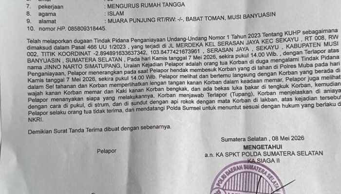 Babak Baru : Kanit Pidum Reskrim Polres Muba di laporkan melakukan tindak pidana di Polda Sumsel
