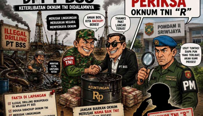 PJS Muba Bongkar Keterlibatan Oknum TNI dalam Illegal Drilling di PT BSS, Pelindung Negara Justru Terlibat Perusakan Lingkungan