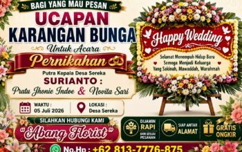 Ingin Pesan Karangan Bunga Acara Anak Kades Sereka, Abang Florist Solusinya