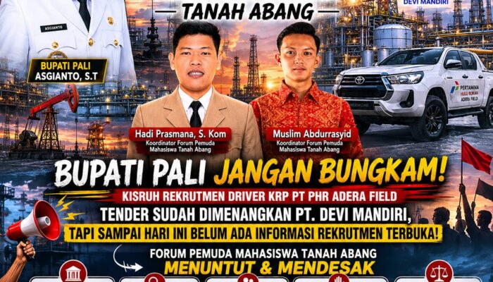 Polemik Rekrutmen Tenaga Kerja di PT Pertamina Hulu Rokan Adera Field, Forum Pemuda Mahasiswa Pali Desak Bupati Pali Turun Tangan