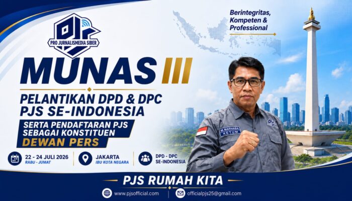 Wapres Gibran Bakal Diundang Hadiri MUNAS III PJS, Seminar Nasional dan Pelantikan Pengurus DPD-DPC se-Indonesia