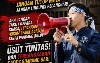 Ketua PJS Muba Desak APH Tersangkakan Kades Simpang Sari, Diduga Lakukan Penyimpangan Dana Desa
