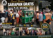 Tanamkan Kebaikan di Jum’at Berkah, Warga Muba Nikmati Sarapan Gratis PJS Muba