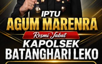 Mengenal IPTU Agum Marenra yang Resmi Menjabat Kapolsek Batanghari Leko