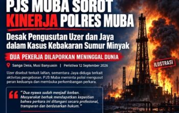 Diduga cari Pengantin,  Polres Muba Belum Tetapkan Tersangka Kasus Kebakaran Sumur Minyak di Sanga Desa