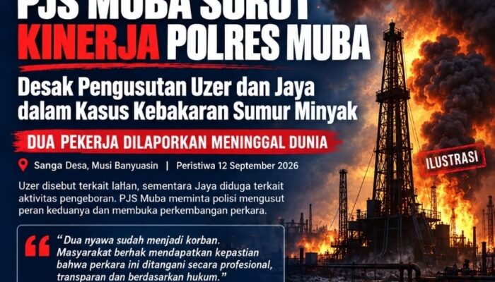 Diduga cari Pengantin,  Polres Muba Belum Tetapkan Tersangka Kasus Kebakaran Sumur Minyak di Sanga Desa